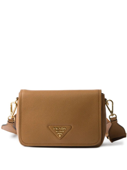 Кожаная сумка через плечо Prada, коричневый 1bd314v7no2dkv | коричневый