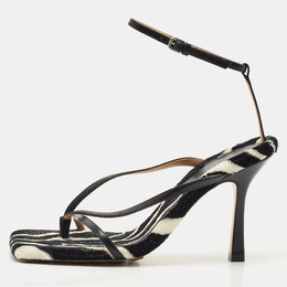 Bottega Veneta: Чёрные сандалии  Stretch