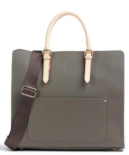 Шоппер Ella из зернистой яловой кожи. Bugatti, зеленый 49664084 | olivgrün