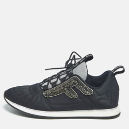 Fendi: Чёрные кроссовки 