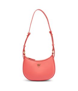 Кожаная сумка через плечо полумесяц, малышка Pinko, розовый pi251w000031c6500os | rožinė