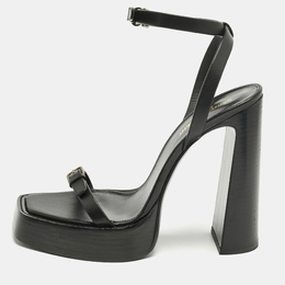 Saint Laurent Paris: Чёрные сандалии 