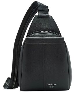 Сумка-слинг Millie Convertible из кожи, рюкзак Calvin Klein, черный 13827269 | black/silver
