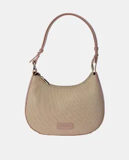 Мини-сумка-хобо на молнии Pierre Cardin из парусины, розовый a54876353 | rosa