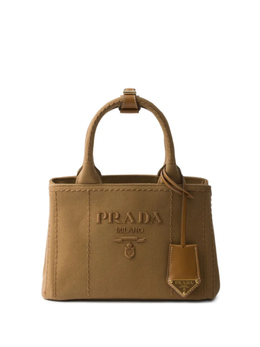 Prada мини-сумка из канваса, коричневый 1ba038v8om2cya | коричневый