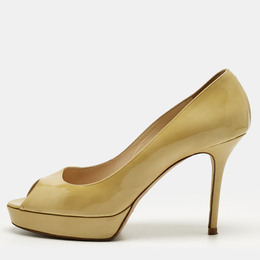 Jimmy Choo: Бежевые босоножки 