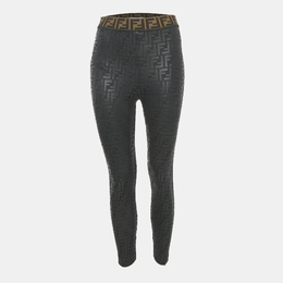 Fendi: Чёрные легинсы 
