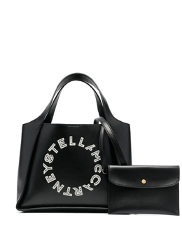 Stella McCartney сумка-тоут с вышитым логотипом, черный 513860wp0139 | черный