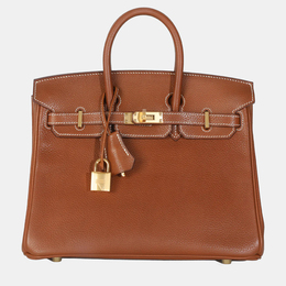 Hermes: Коричневая сумка  Birkin 25