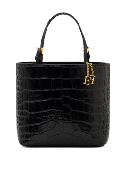 Мини-сумка с тиснением под крокодила Elisabetta Franchi, черный bs53n56e2 | черный