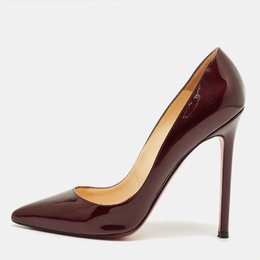 Christian Louboutin: Бордовые туфли  Pigalle