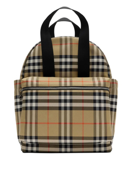 Рюкзак в клетку Burberry Kids, коричневый 8108441 | коричневый