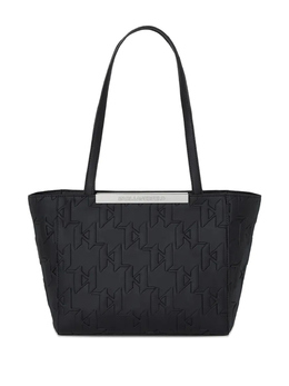Karl Lagerfeld стеганая сумка-тоут с логотипом, черный a2w30026999 | черный