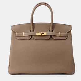 Hermes: Коричневая сумка  Birkin 35