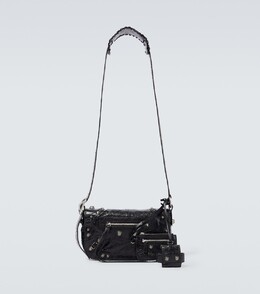 Кожаная сумка через плечо Le Cagole XS Balenciaga, черный p00726308 | black