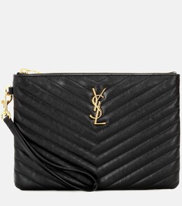 Клатч Cassandre из матовой кожи Saint Laurent, черный p00263677 | black