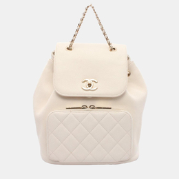 Chanel: Белый рюкзак 