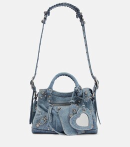 Джинсовая сумка через плечо Neo Cagole XS Balenciaga, синий p00809478 | blue