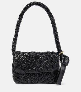 Kalimero città маленькая кожаная сумка через плечо Bottega Veneta, черный p00908483 | black-m brass