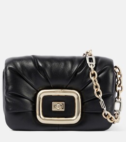 Кожаная сумка через плечо viv' mini Roger Vivier, черный p00888566 | nero