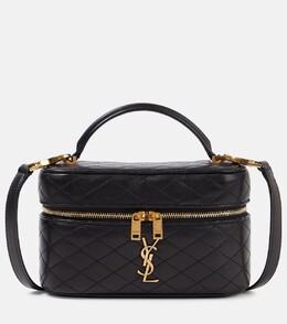 Мини-кожаная сумка-тоут gaby Saint Laurent, черный p00884113 | black