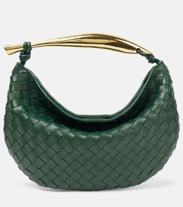 Маленькая кожаная сумка через плечо sardine Bottega Veneta, зеленый p00875768 | green