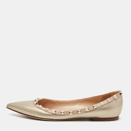 Valentino: Розовые балетки  Rockstud