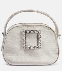 Бархатная сумка на плечо viv' с изображением божьей коровки Roger Vivier, серый p00851527 | grey