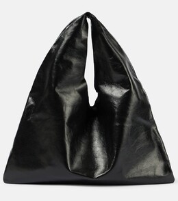 Сумка-тоут Bindle Small из кожи The Row, цвет black pld p00947469 | black pld