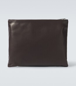 Кожаный клатч Allegra The Row, цвет chocolate ans p00946051 | chocolate ans