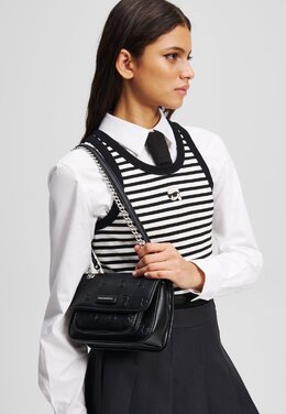 Сумка через плечо IKON MONOGRAM SMALL - Across body bag Karl Lagerfeld, черный k4851h1qj-q11 | all over print tonal black