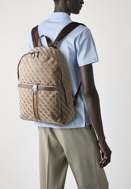 Рюкзак MILANO COMPACT Guess, бежевый gu152n07j-b11 | beige/brown