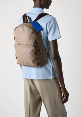 Рюкзак MILANO COMPACT BACKPACK Guess, коричневый gu152h0oz-o12 | beige/brown/blue