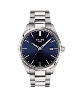 Мужские часы из коллекции Tissot PR100, стальные, 40 мм, синие Tissot, серебро 7611608312735 | plata
