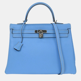 Hermes: Голубая сумка  Kelly 35
