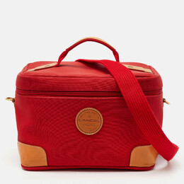 Lancel: Красная дорожная сумка 