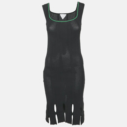 Bottega Veneta: Чёрное платье 