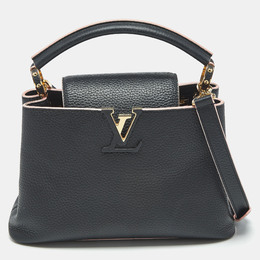 Louis Vuitton Black/Pink Taurillon Leather Capucines BB Bag 1185688