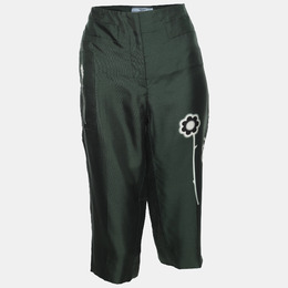 Prada: Зелёные брюки 