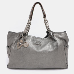 Versace Metallic Leather Chain Shoulder Bag 1189959