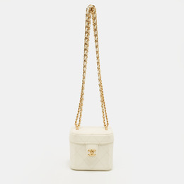 Chanel: Белый клатч 