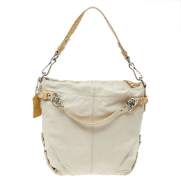 Coach Beige Leather Shoulder Bag 529193