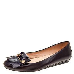 Tod's: Бордовые балетки 