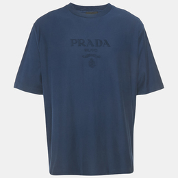 Prada: Голубая футболка 