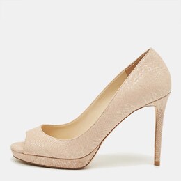 Jimmy Choo: Бежевые босоножки 