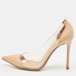 Gianvito Rossi: Бежевые туфли  Plexi