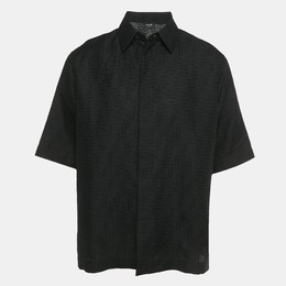 Fendi: Чёрная рубашка  FF