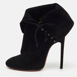 Alaia: Чёрные ботинки 