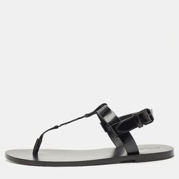 Saint Laurent Paris: Чёрные сандалии 