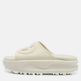 Gucci: Белые сандалии  Interlocking G